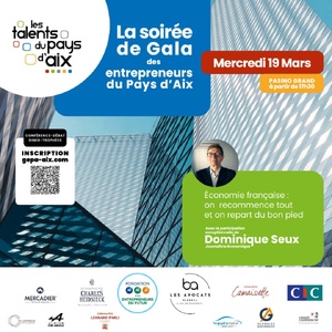 Soirée de Gala pour les entrepreneurs du Pays d'Aix Soirée de Gala pour les entrepreneurs du Pays d'Aix