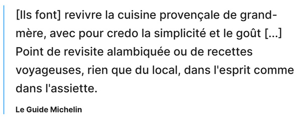extrait du Guide Michelin extrait du Guide Michelin