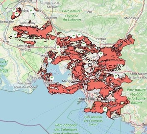 Les massifs forestiers des Bouches-du-Rhône interdits d’accès face au risque incendie extrême