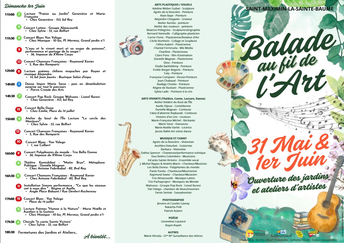 Saint-Maximin-la-Sainte-Baume : L’art s’invite en ville pour un week-end haut en couleurs Saint-Maximin-la-Sainte-Baume : L’art s’invite en ville pour un week-end haut en couleurs