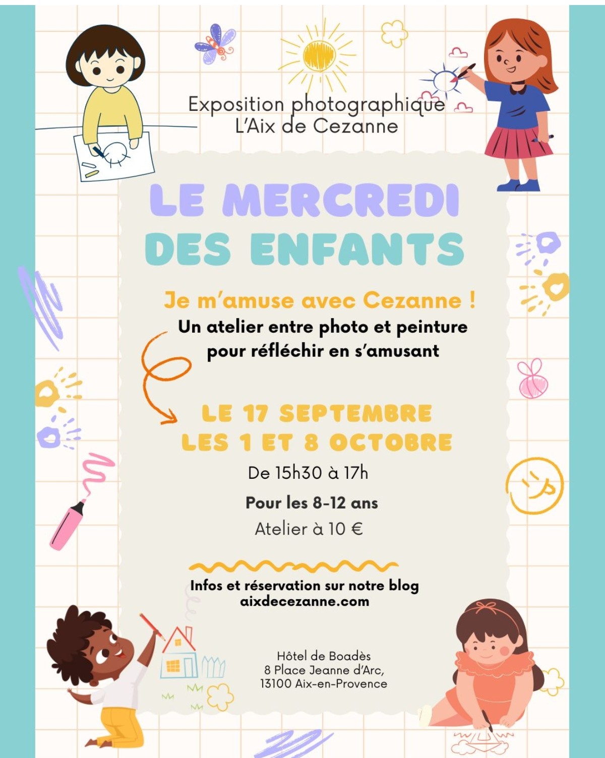 Aix-en-Provence : Les mercredis des enfants ouvrent les portes de l’art de Cézanne